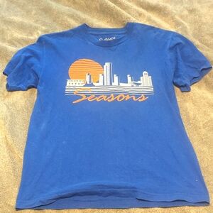 Seasons skate shop Albany NY skyline tshirt